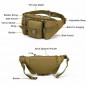 Tactical Fanny Pack Bumbag Waist Bag Military Hip Belt Outdoor Hiking Fishing