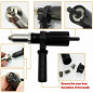 Professional Electric Rivet Nut Gun Adaptor Insert Cordless Power Drill Tool Kit