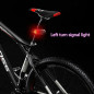 Bicycle Tail Light USB Smart Wireless Remote Control Turn Signal Warning Lamp