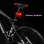 Bicycle Tail Light USB Smart Wireless Remote Control Turn Signal Warning Lamp