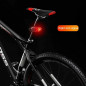 Bicycle Tail Light USB Smart Wireless Remote Control Turn Signal Warning Lamp