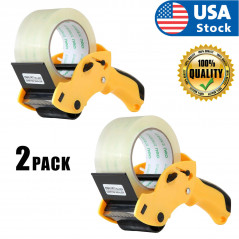 2PCAK Tape Gun Dispenser Packing Machine Shipping Grip Sealing Roll Cutter