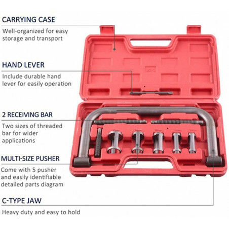 5 Sizes Valve Spring Compressor Pusher Automotive Tool For Car Motorcycle Kit