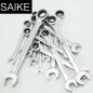 12pc Ratcheting Combination Wrench Set SAE Inch Imperial Metric MM Tool With Box