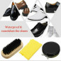 Shoe Cleaning Brushes Tools Kit Polish Boot High Heeled Leather Shine Care Case