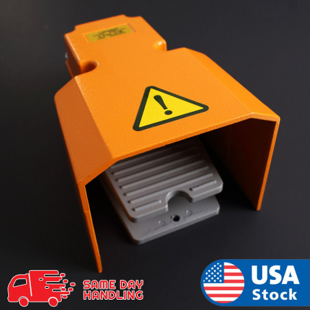 Extra Heavy Duty Foot Switch W Guard 15A 250VAC SPDT Electric Pedal Momentary