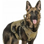 Tactical Police K9 Training Dog Harness Military Adjustable Nylon Vest Leash