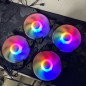 3 Pack RGB LED Quiet 12V Computer Case PC Cooling Fan 120mm + Remote Control