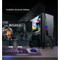 Destroyer ATX Mid Tower Desktop PC Gaming RGB Computer Case Acrylic Black W/FANS