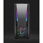 Destroyer ATX Mid Tower Desktop PC Gaming RGB Computer Case Acrylic Black W/FANS