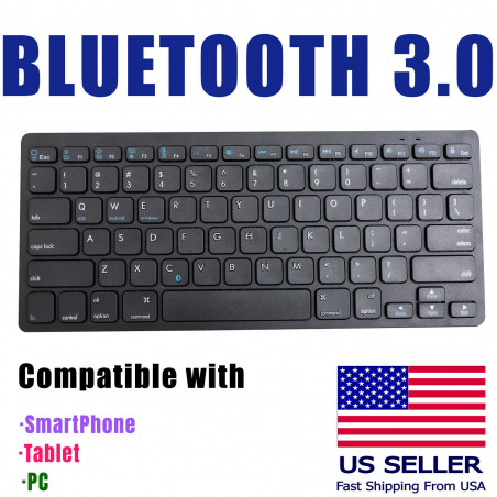 Wireless bluetooth 3.0 keyboard For iPad Mini tablet iPhone android  PC Smartpho